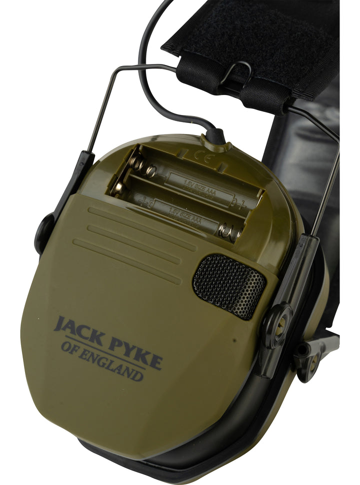 JACK PYKE Electronic Ear Defenders Adults, 25dB NRR, Noise Reducing Shooting Ear protectors, Sound Amplifying Hearing Protection Ear muffs for Autism, Hunting, Outdoor Sports & Work