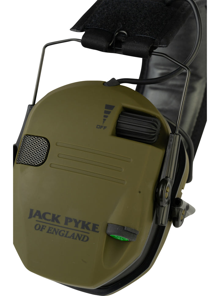 JACK PYKE Electronic Ear Defenders Adults, 25dB NRR, Noise Reducing Shooting Ear protectors, Sound Amplifying Hearing Protection Ear muffs for Autism, Hunting, Outdoor Sports & Work