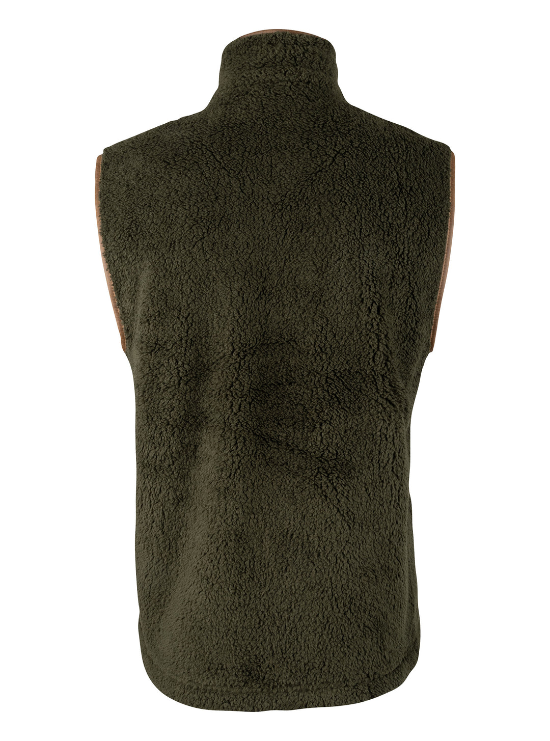 JACK PYKE Men's Dark Olive Countryman Chunky Fleece Waist-Length Gilet S-3XL