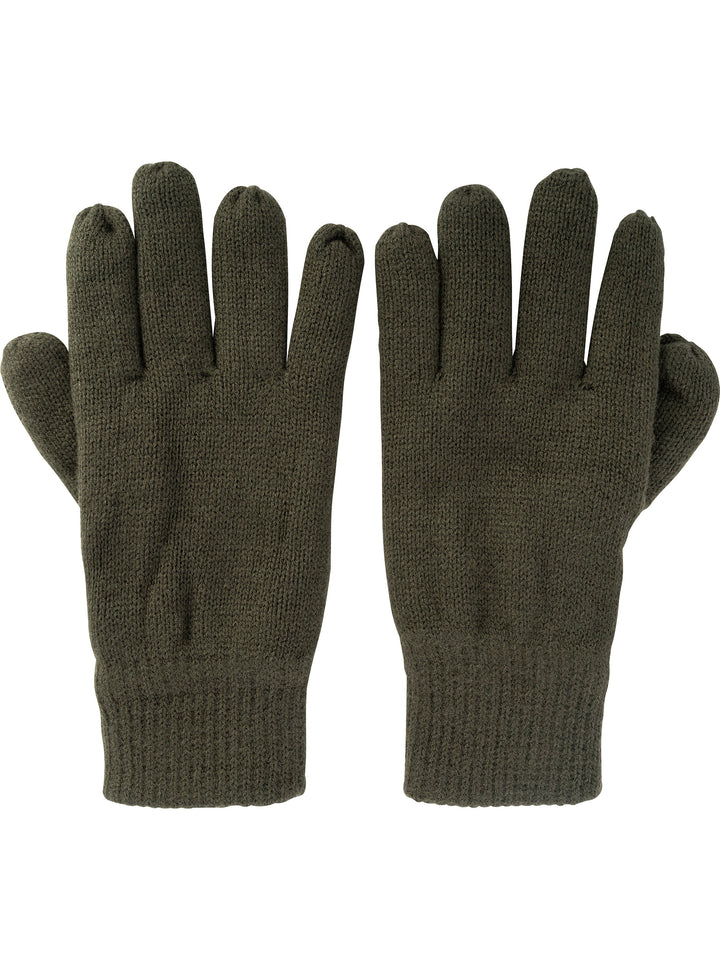 Jack Pyke Men’s Thinsulate Winter Gloves – Thermal Gloves with Moisture Wicking, Lightweight Full Finger Acrylic Gloves for Outdoor Work, Hiking, and Cold Weather – Olive Green