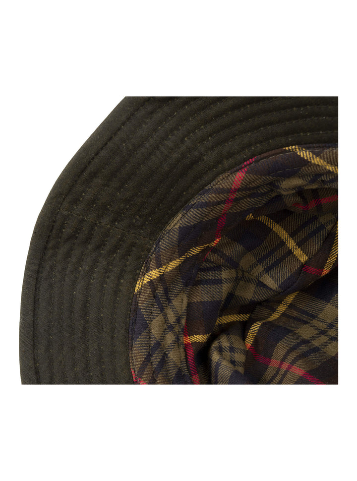 Jack Pyke Waxed Bucket Hat - Waterproof Cotton Sun Hats for Men & Women - Lightweight Summer Hat with Rigid Brim for Camping, Beach, Golf, Travelling - Green