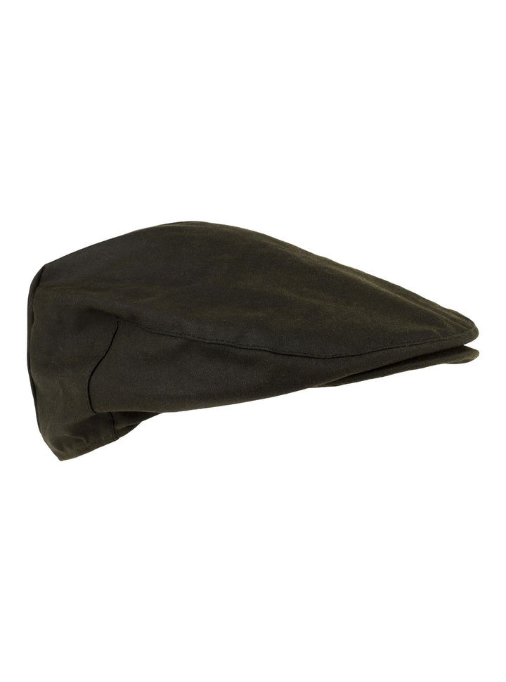 JACK PYKE Men's Green Cotton Waxed Flat Cap