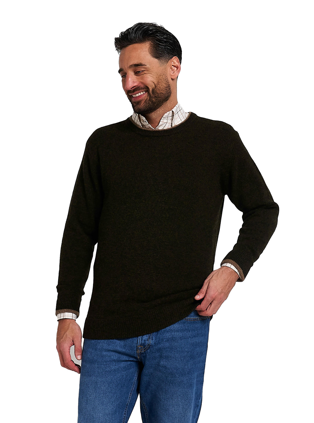JACK PYKE 100% Lambswool Crew Neck Knitted Jumper