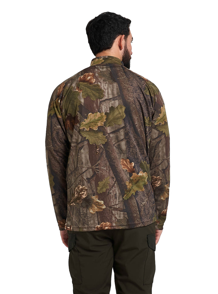 Jack Pyke Quick Wick Armour Long Sleeve Top - Quick-Dry, Lightweight, Breathable Wicking Mesh Fabric T-Shirt for Hiking, Training & Outdoor Activities - English Oak Evolution