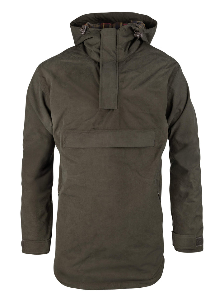Jack Pyke Ashcombe Overhead All-Weather Windbreaker Jacket for Men - Waterproof Smock with Pockets for Hiking, Fishing, Bushcraft – Brown