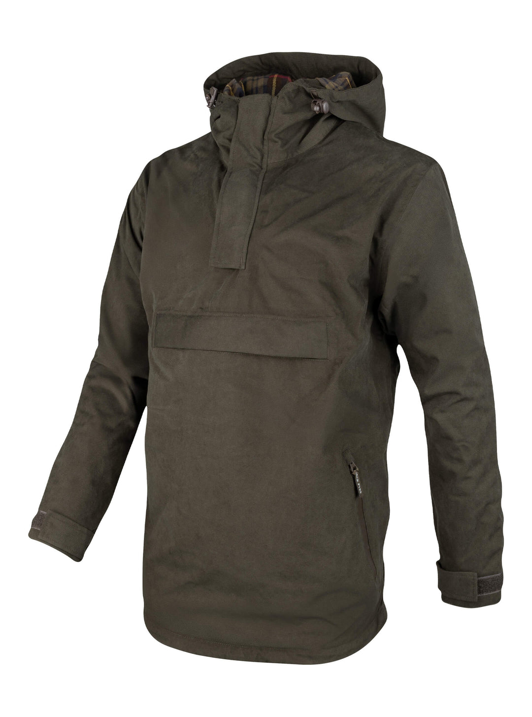 Jack Pyke Ashcombe Overhead All-Weather Windbreaker Jacket for Men - Waterproof Smock with Pockets for Hiking, Fishing, Bushcraft – Brown
