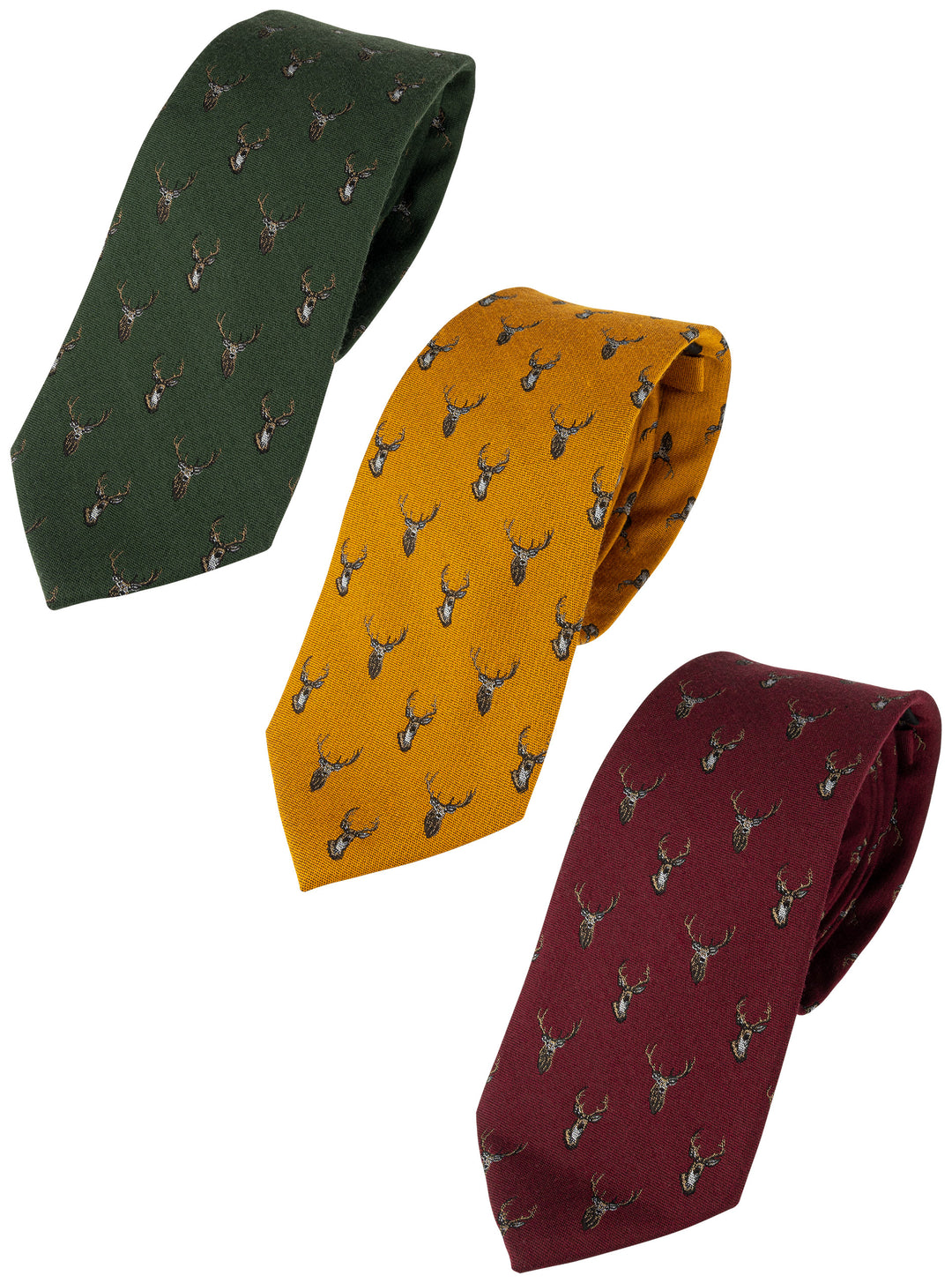 JACK PYKE Stag Silk Tie