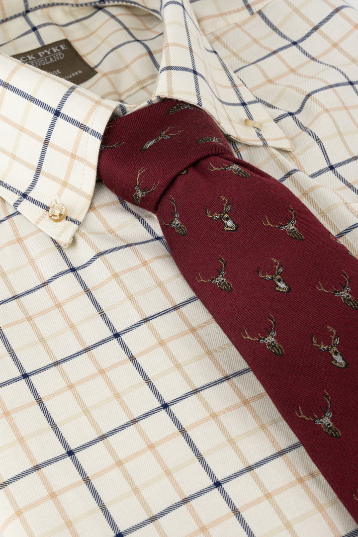 JACK PYKE Stag Silk Tie