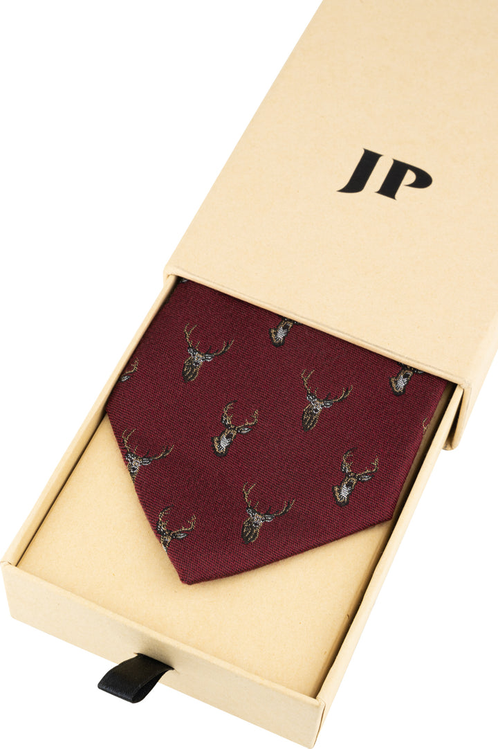JACK PYKE Stag Silk Tie