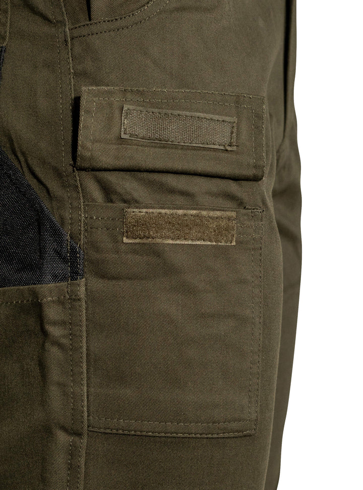 JACK PYKE Technical Work Trousers Men, Durable Polycotton Work Utility & Safety Trousers with Reinforced Knees, Stretch Panels and Tool Pockets cargo pants for Farming, Construction, Green