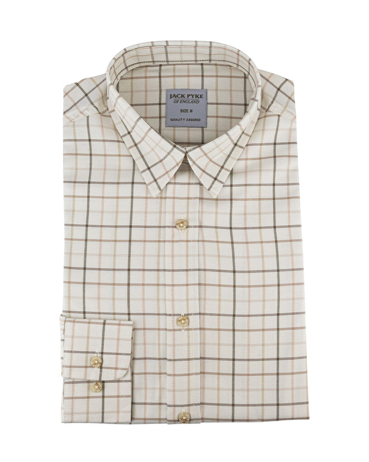 JACK PYKE Ladies Countryman Check Long Sleeve Shirt