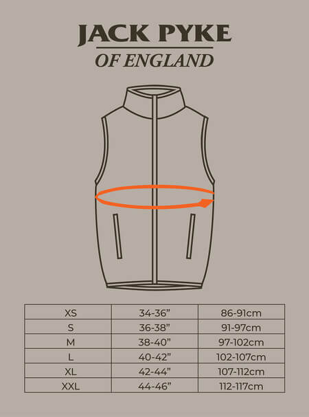 JACK PYKE Ladies Countryman 300g Thermal Fleece Gilet
