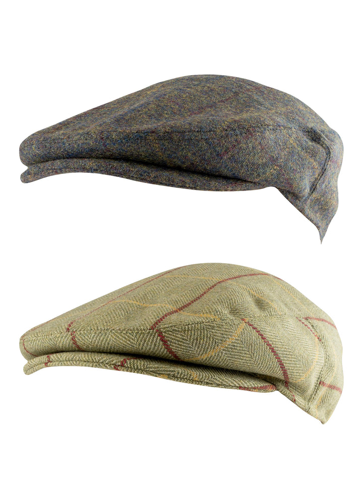 JACK PYKE Wool Blend Flat Cap Patch