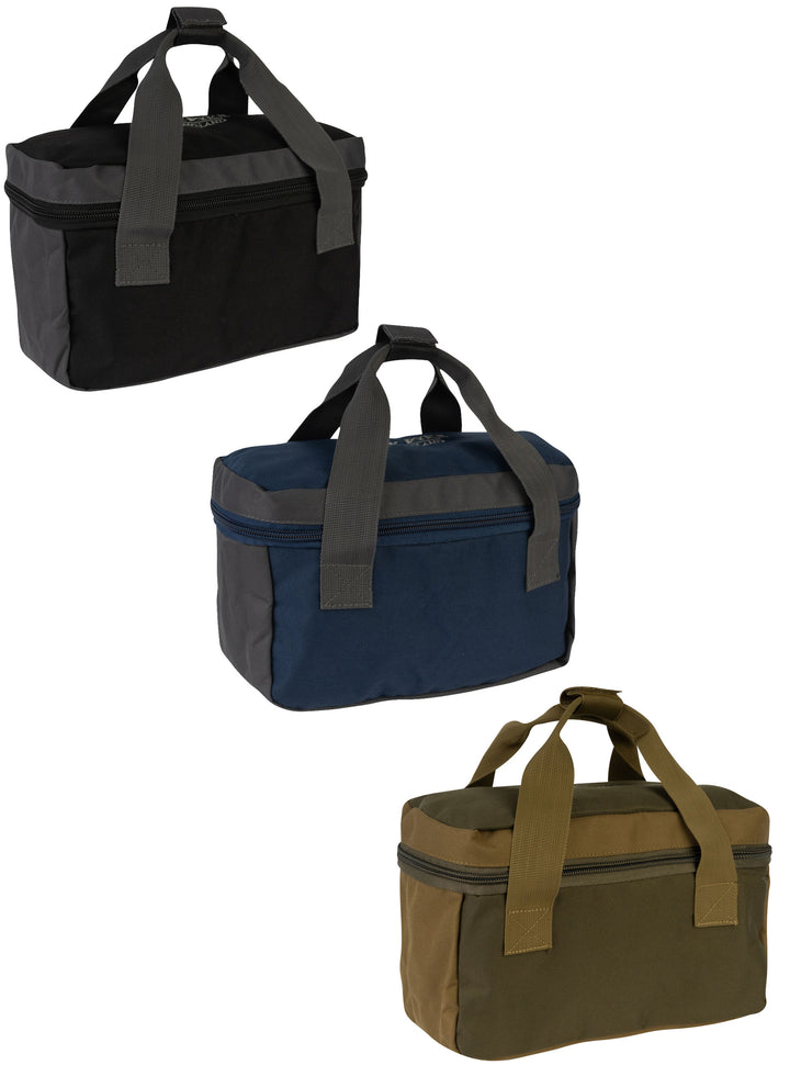 Jack Pyke Sporting Cartridge Zipped Carrier – 600D Cordura Cartridge Bag with Reinforced Base, Zipper Closure, Rubber Feet & Web Handles – Compact Ammo Bag for Clay Shooting & Hunting