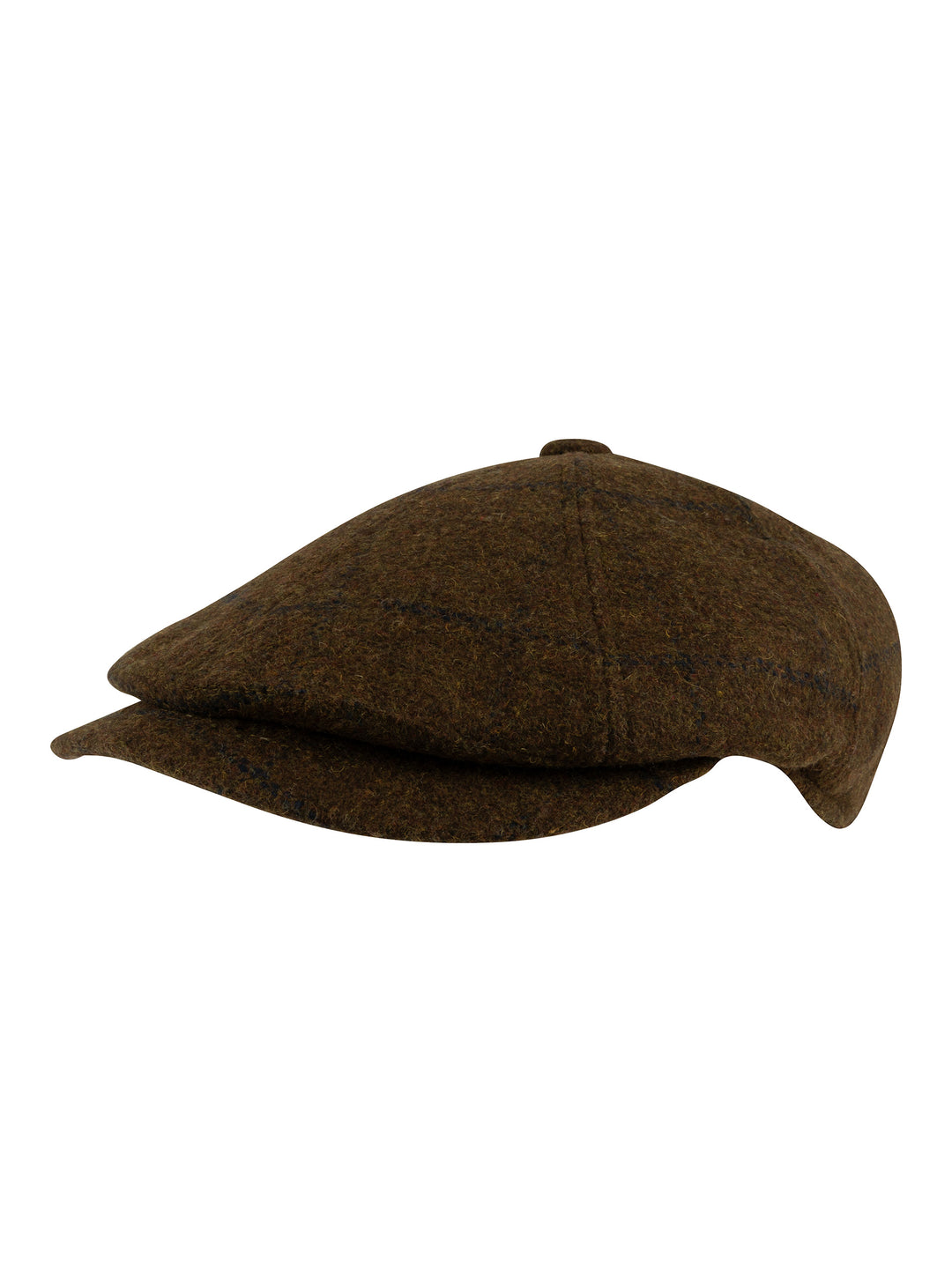 JACK PYKE Newsboy Flat Cap Brown Tweed