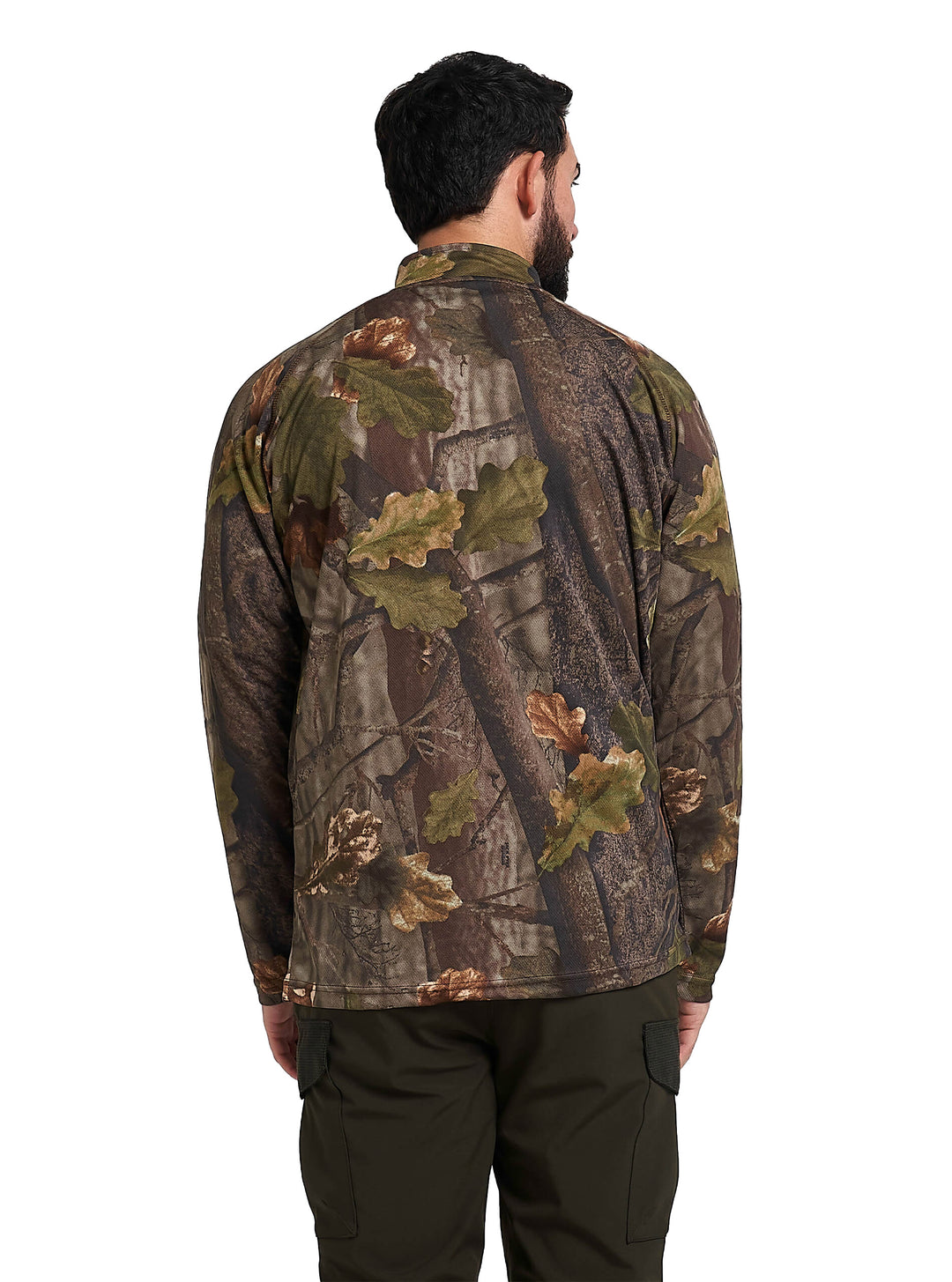 Jack Pyke Quick Wick Armour Long Sleeve Top - Quick-Dry, Lightweight, Breathable Wicking Mesh Fabric T-Shirt for Hiking, Training & Outdoor Activities - English Oak Evolution