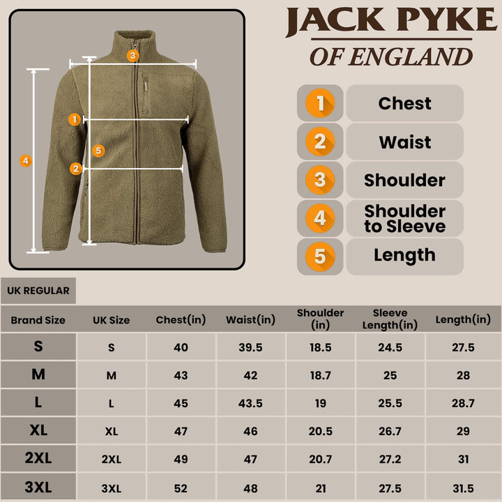 JACK PYKE Shires Zip Up Fleece Jacket Green