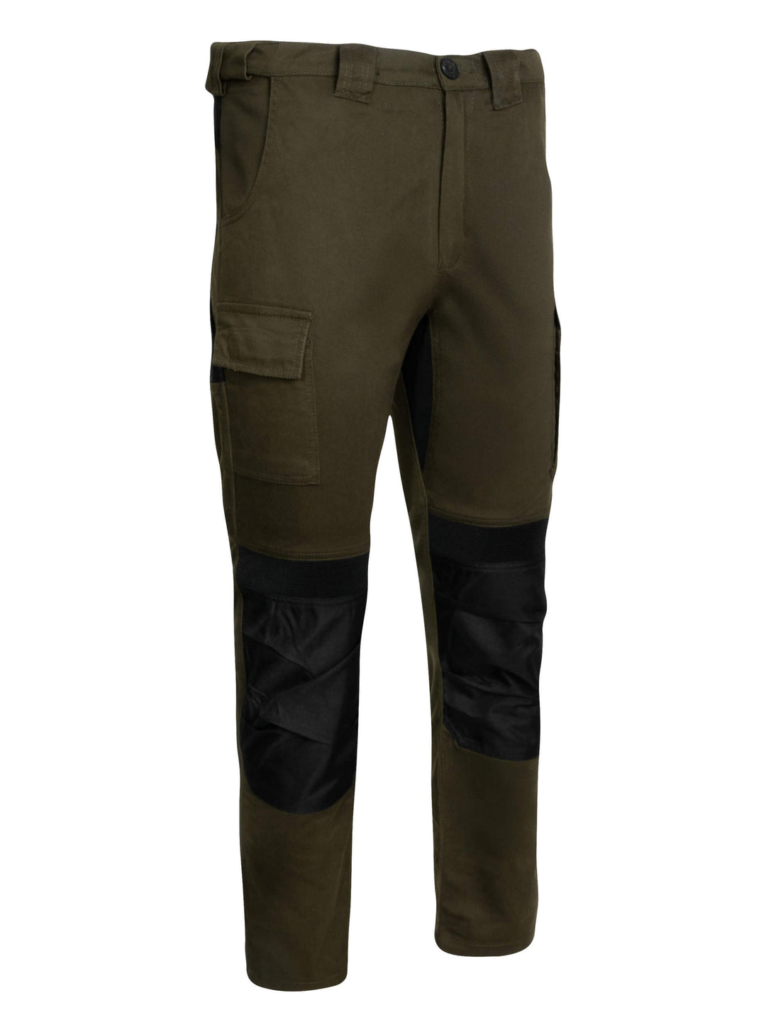 JACK PYKE Technical Work Trousers Men, Durable Polycotton Work Utility & Safety Trousers with Reinforced Knees, Stretch Panels and Tool Pockets cargo pants for Farming, Construction, Green